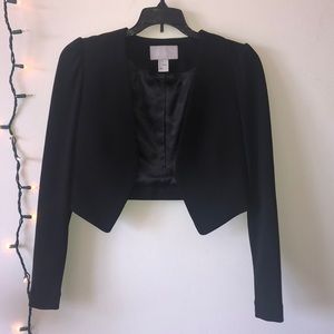 Cropped Black Blazer.